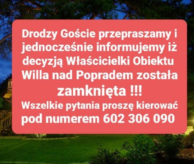 Willa nad Popradem Bed and Breakfast Piwniczna-Zdroj Exteriör bild