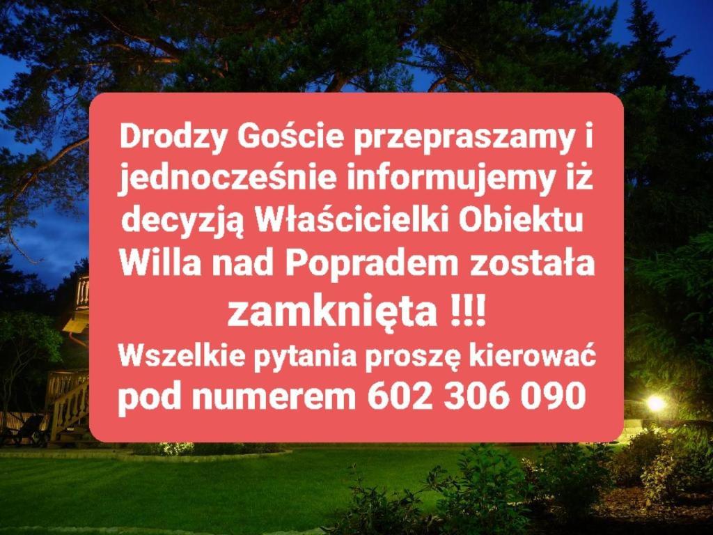 Willa nad Popradem Bed and Breakfast Piwniczna-Zdroj Exteriör bild